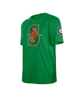 Men's Kelly Green Seattle Mariners St. Patrick's Day Shamrock Fill T-Shirt