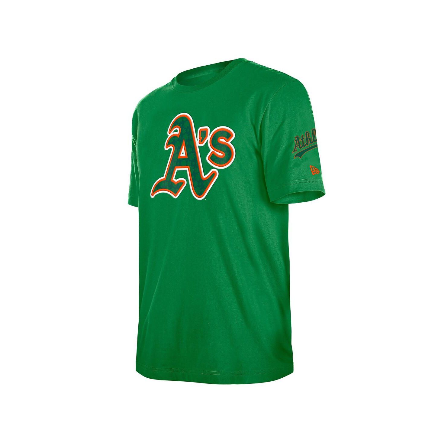 Мужская футболка New Era Kelly Green Athletics St. Patrick's Day Shamrock Fill — фото 3