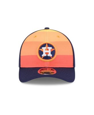 Men's Navy/Orange Houston Astros 2025 Batting Practice 9FORTY M-Crown Adjustable Hat
