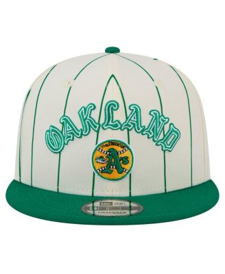 Men's White Oakland Athletics Jersey Pinstripe 9FIFTY Snapback Hat