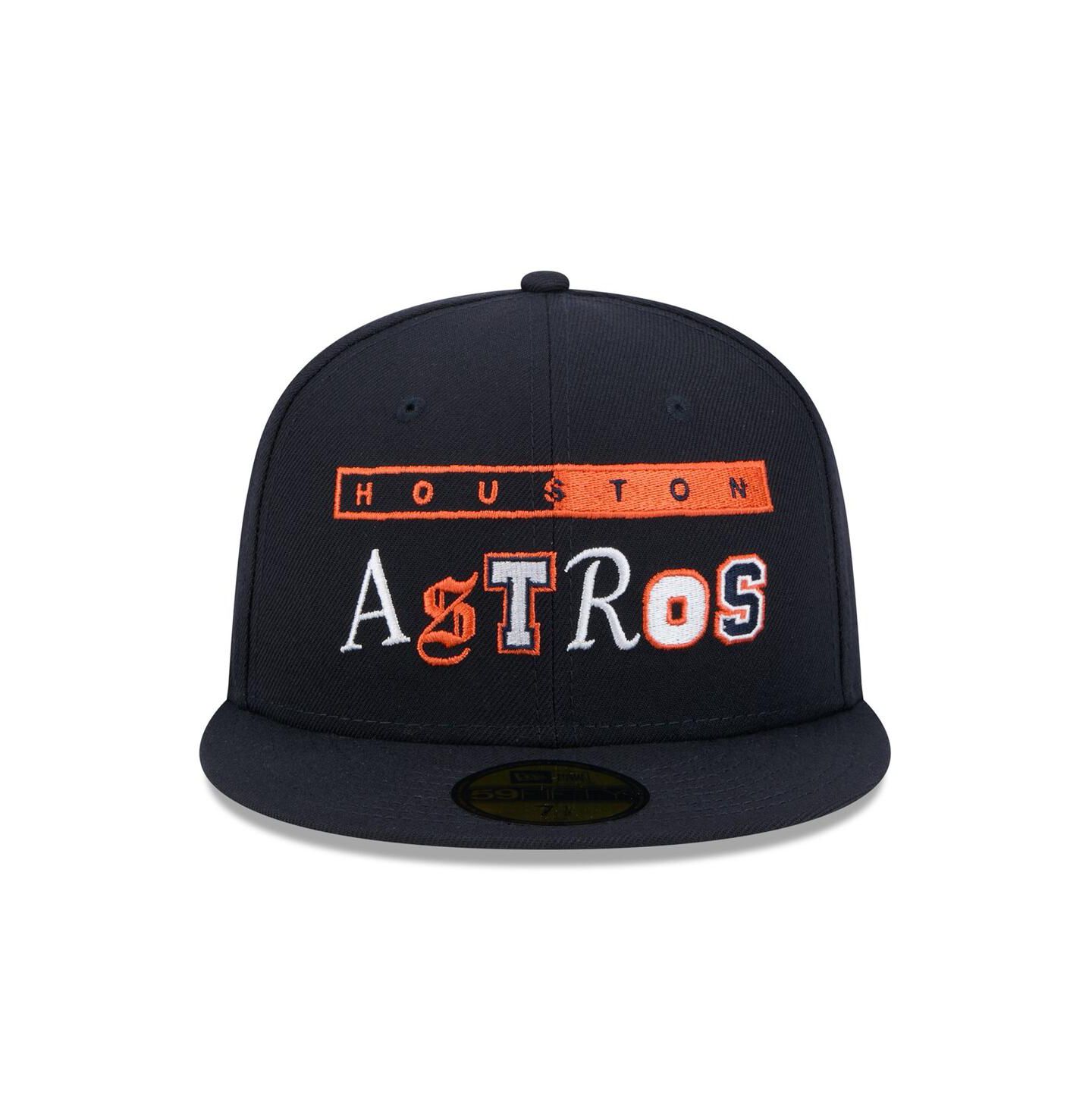 Мужская кепка New Era Navy Houston Astros Ransom 59FIFTY Fitted Hat — фото 5