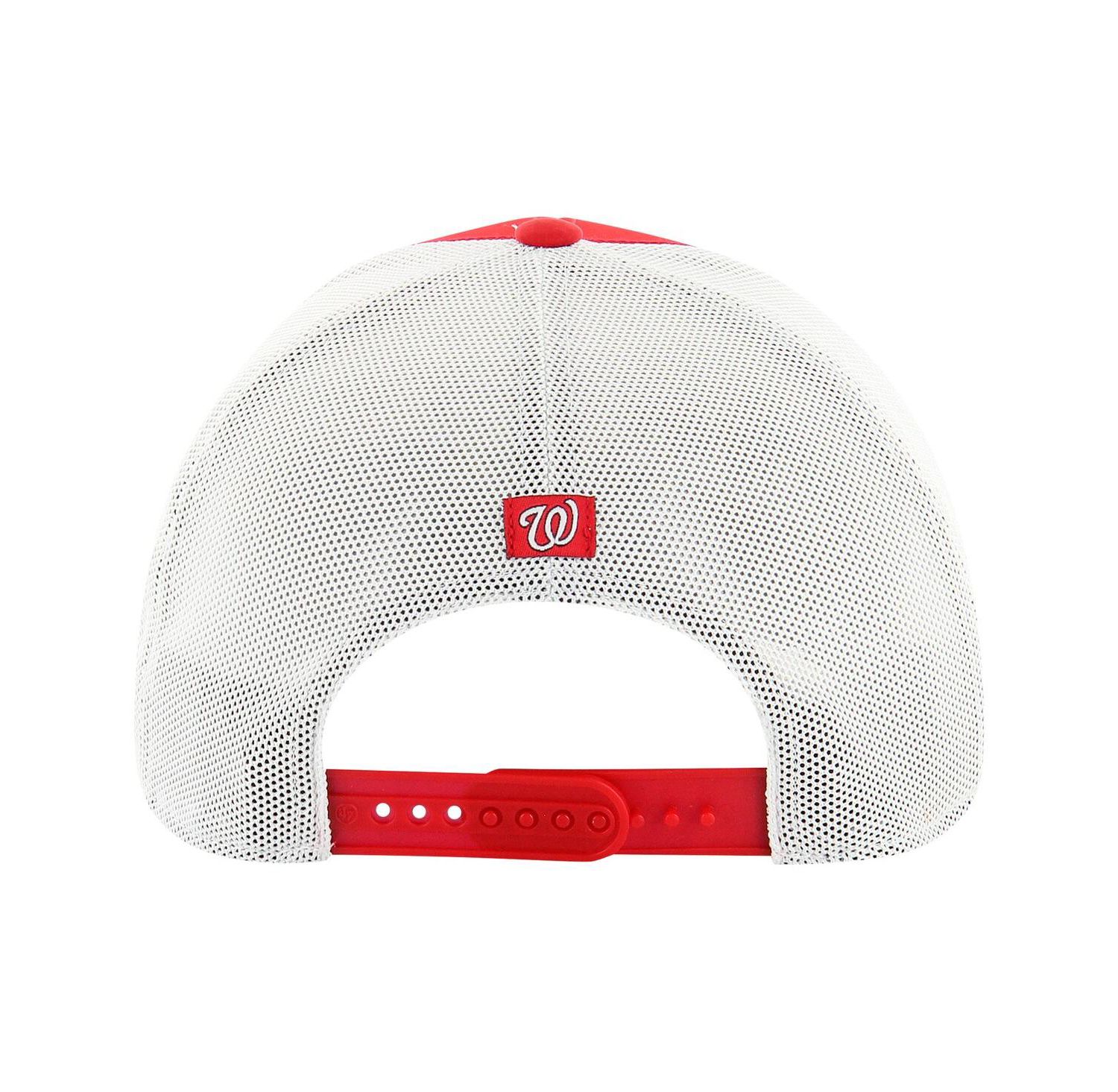 Men's Red Washington Nationals Downburst Trucker Adjustable Hat