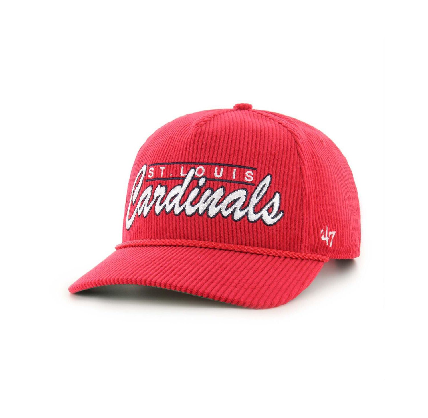 Men's Red St. Louis Cardinals Corduroy Hitch Adjustable Hat