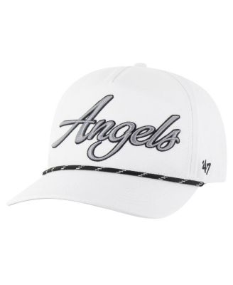 Men's White Los Angeles Angels Overhand Speckle Hitch Rope Adjustable Hat