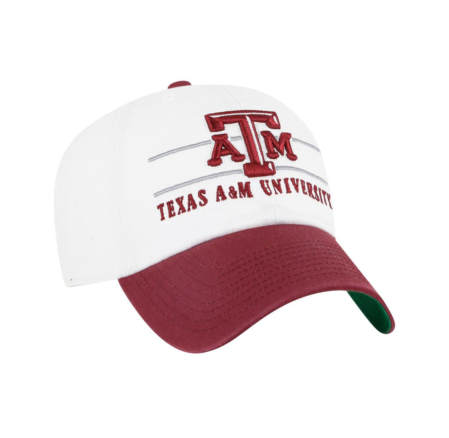 Men's White Texas A & M Aggies Gridiron Clean Up Adjustable Hat