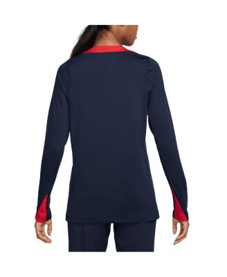 Women's Navy USMNT 2024 Strike Performance Long Sleeve Top