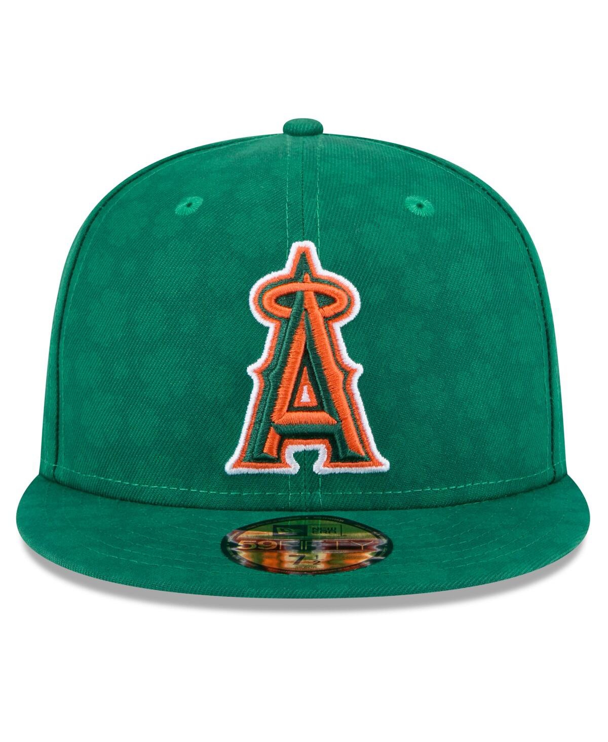 Shop New Era Men's Kelly Green Los Angeles Angels St. Patrick's Day 59fifty Fitted Hat