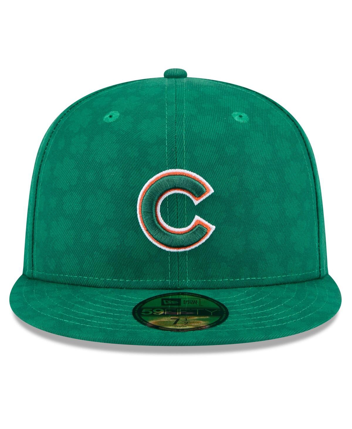 Shop New Era Men's Kelly Green Chicago Cubs St. Patrick's Day 59fifty Fitted Hat