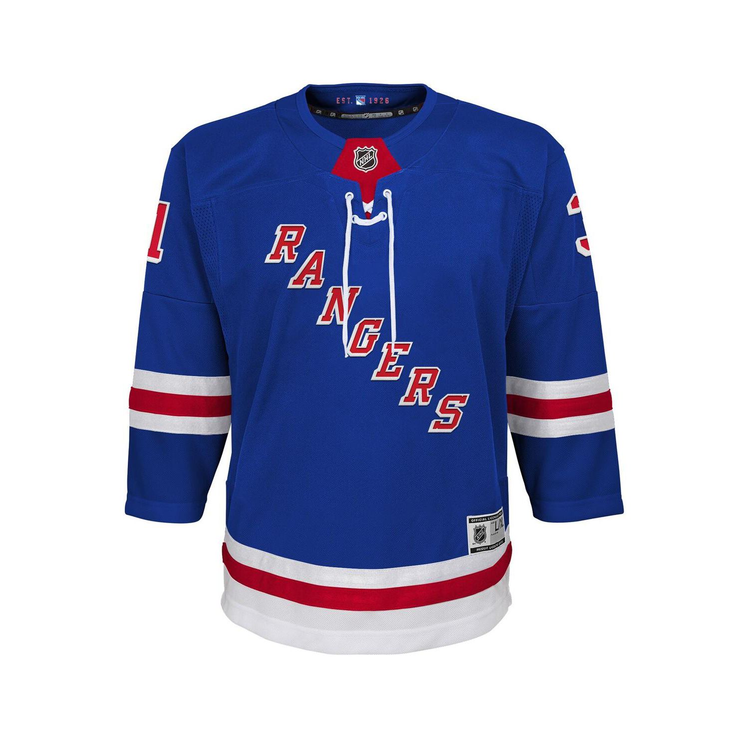Big Boys and Girls Igor Shesterkin Blue New York Rangers Home Premier Player Jersey