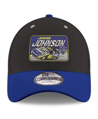 Men's Black/Royal Jimmie Johnson NASCAR Hall of Fame Class of 2024 9FORTY Adjustable Hat