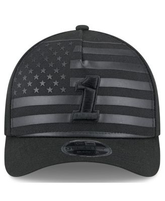 Men's Black Ross Chastain American Flag 9FORTY M-Crown A-Frame Adjustable Hat