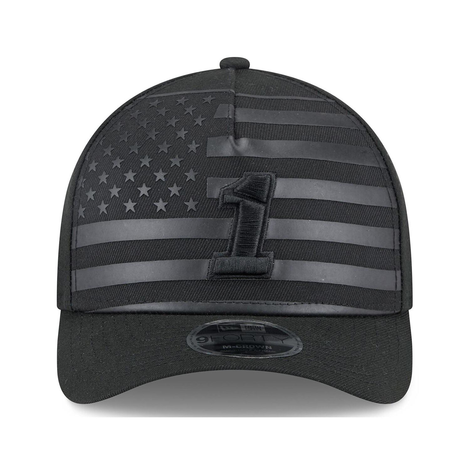 Men's Black Ross Chastain American Flag 9FORTY M-Crown A-Frame Adjustable Hat
