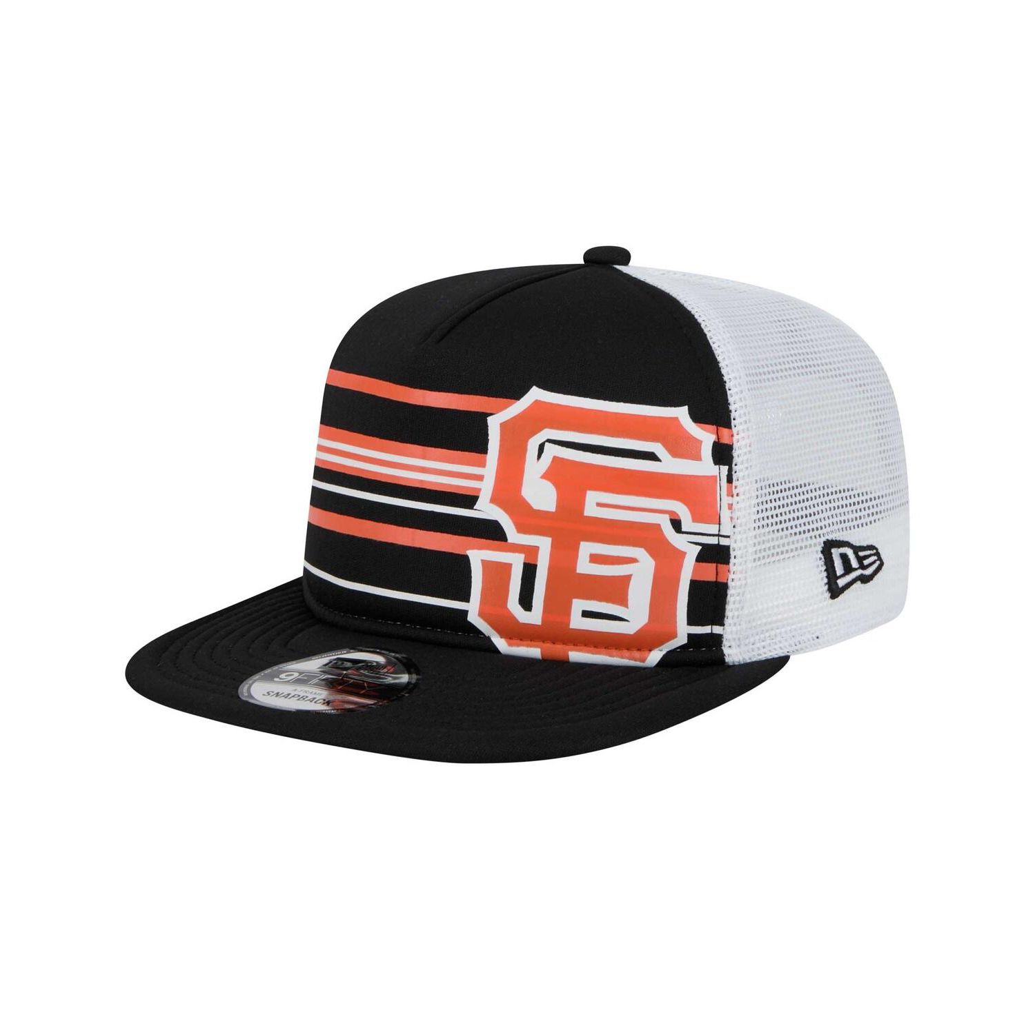 Men's Black San Francisco Giants 9FIFTY A-Frame Trucker Snapback Hat
