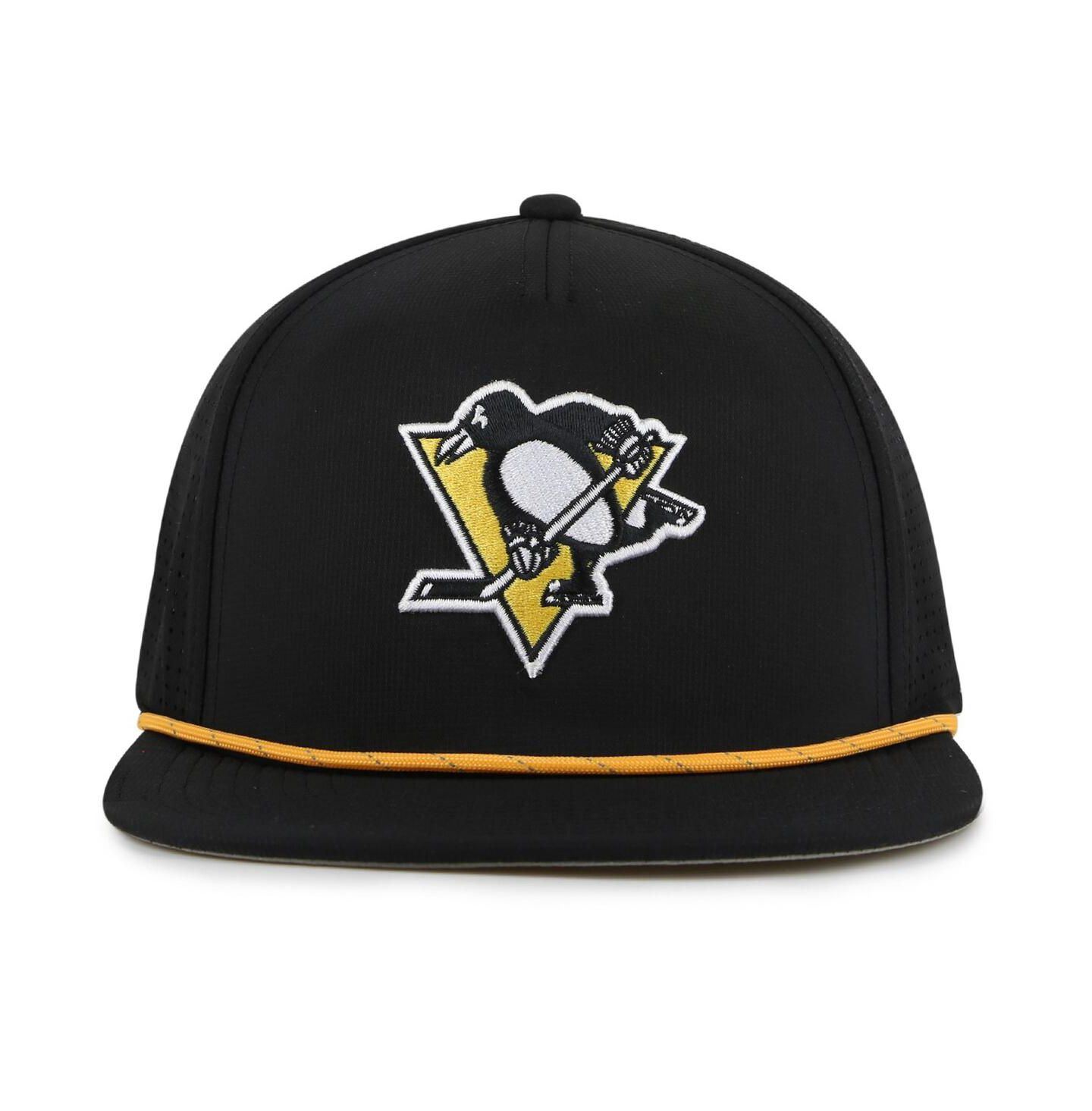 Мужская кепка American Needle Black Pittsburgh Penguins Buxton Pro Tech Adjustable Hat — фото 1