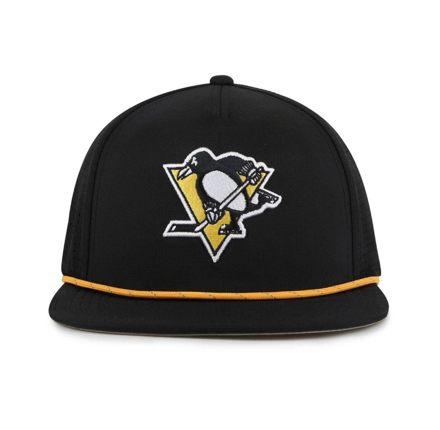 Men's Black Pittsburgh Penguins Buxton Pro Tech Adjustable Hat