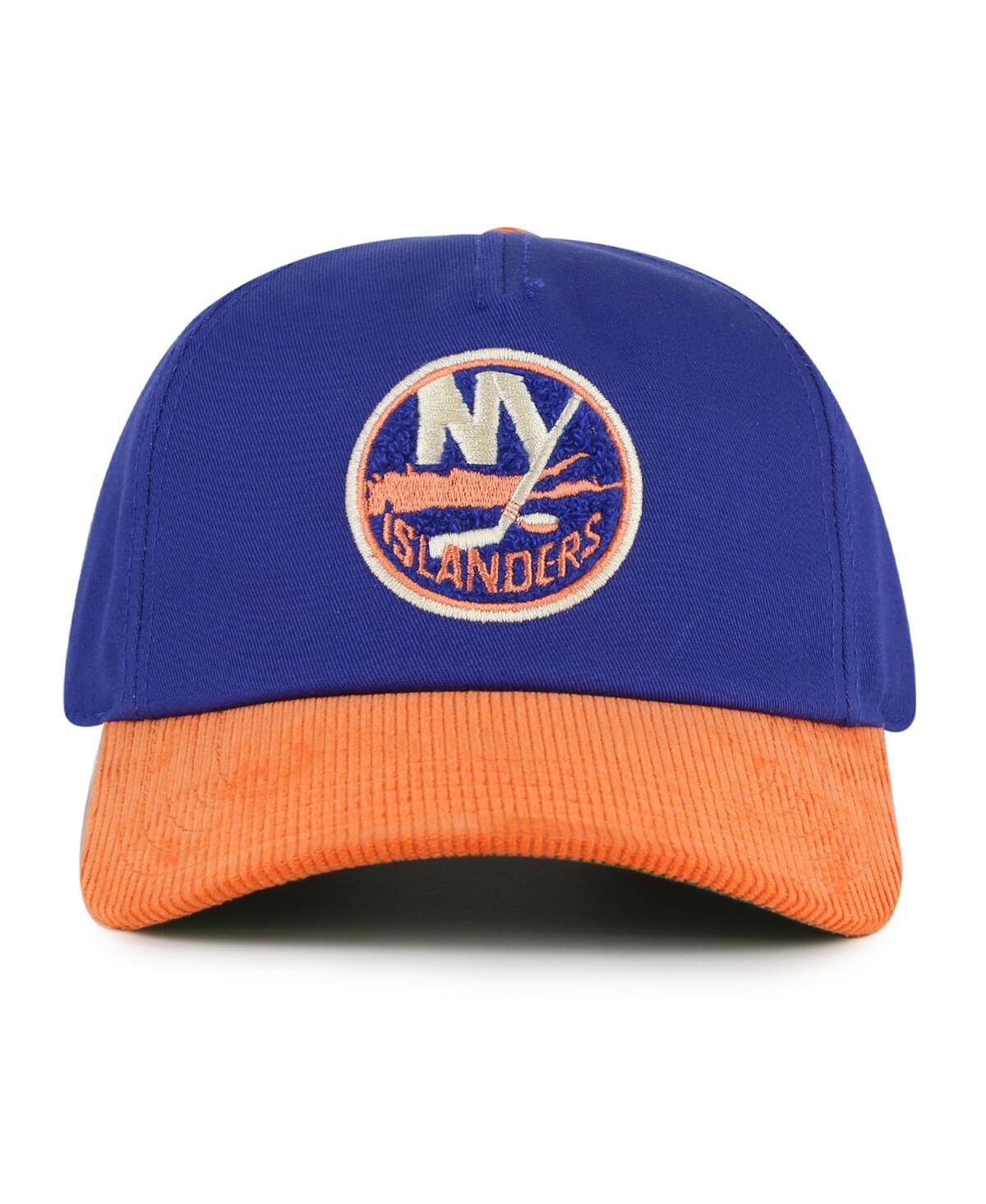 American Needle Men's Royal/orange New York Islanders Burnett Adjustable Hat In Royal,orange