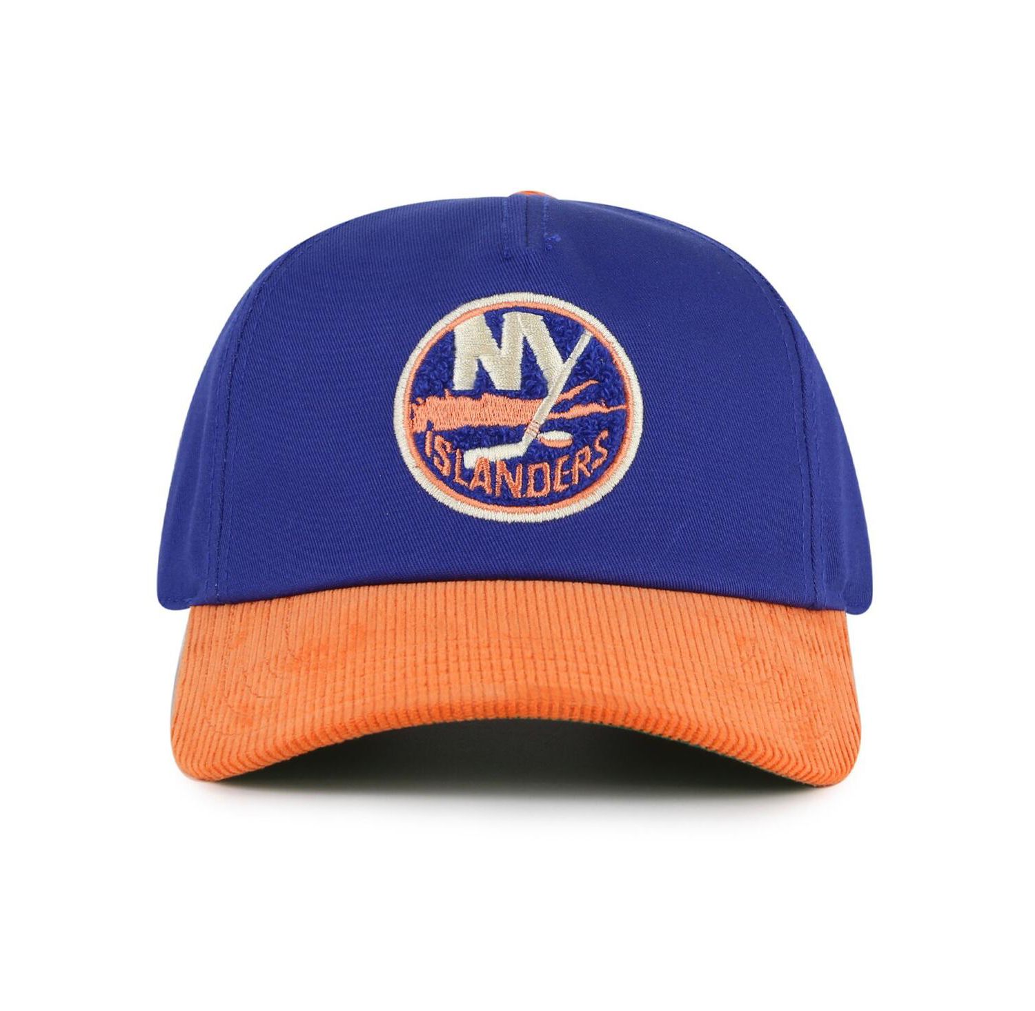 Men's Royal/Orange New York Islanders Burnett Adjustable Hat