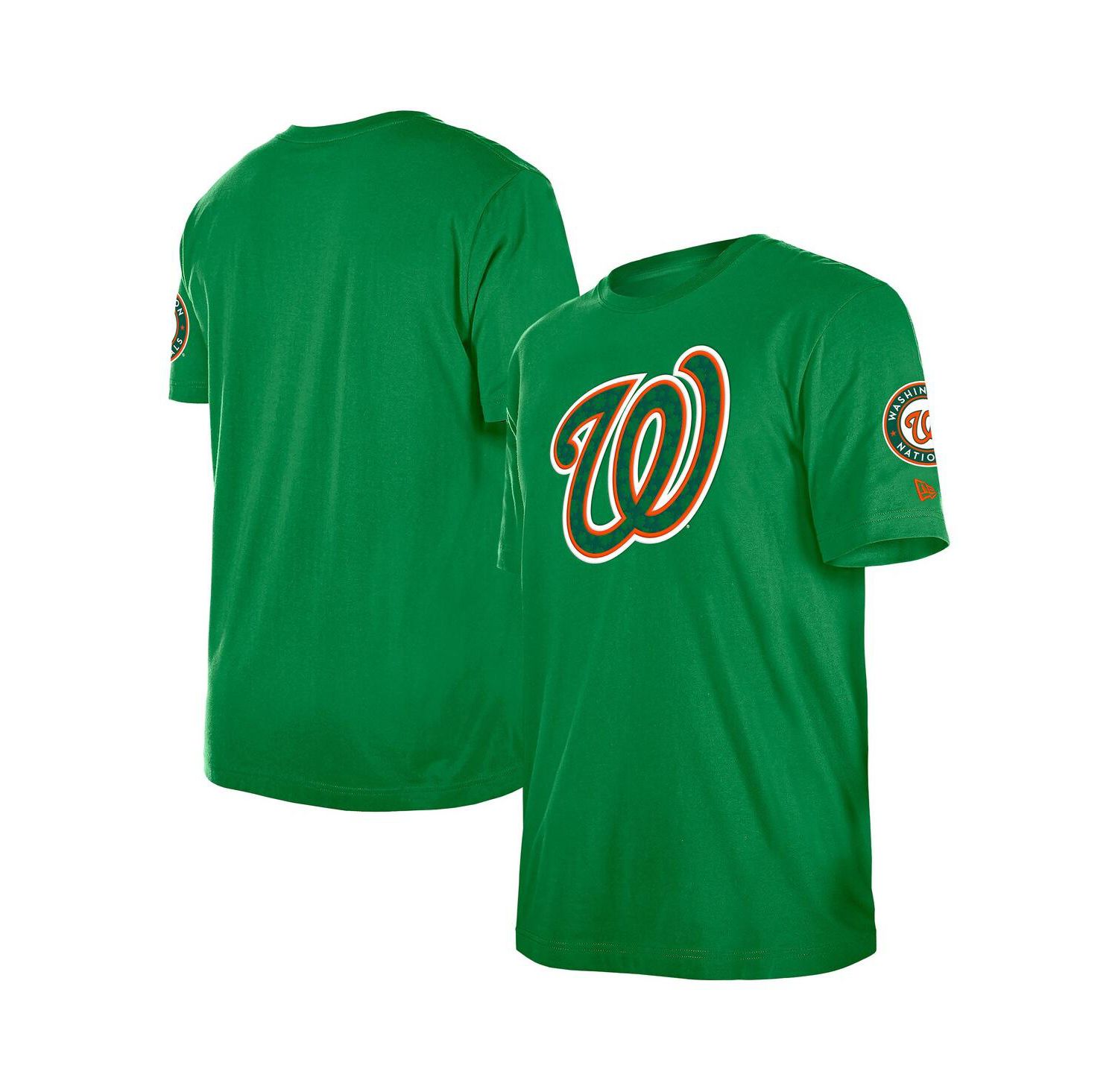 Men's Kelly Green Washington Nationals St. Patrick's Day Shamrock Fill T-Shirt