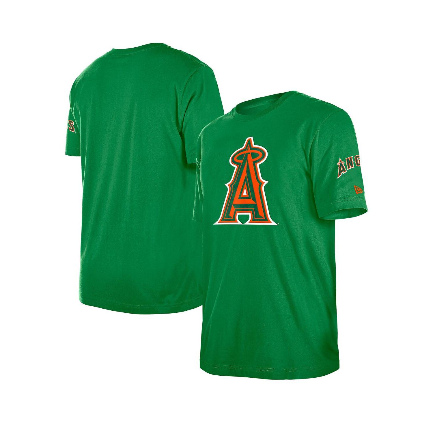 Men's Kelly Green Los Angeles Angels St. Patrick's Day Shamrock Fill T-Shirt