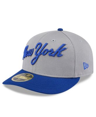 New Era - Men's Gray/Royal New York Mets 2025 Batting Practice Low Profile 59FIFTY Fitted Hat