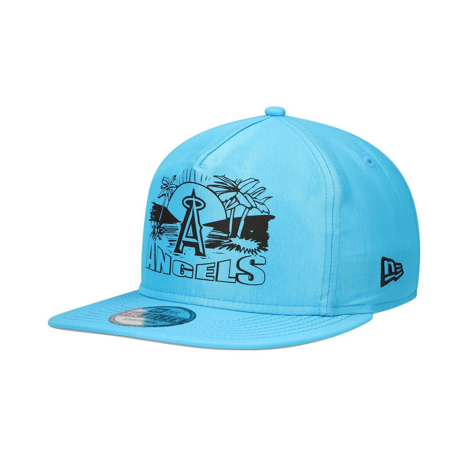 Men's Blue Los Angeles Angels Neon Golfer Snapback Hat