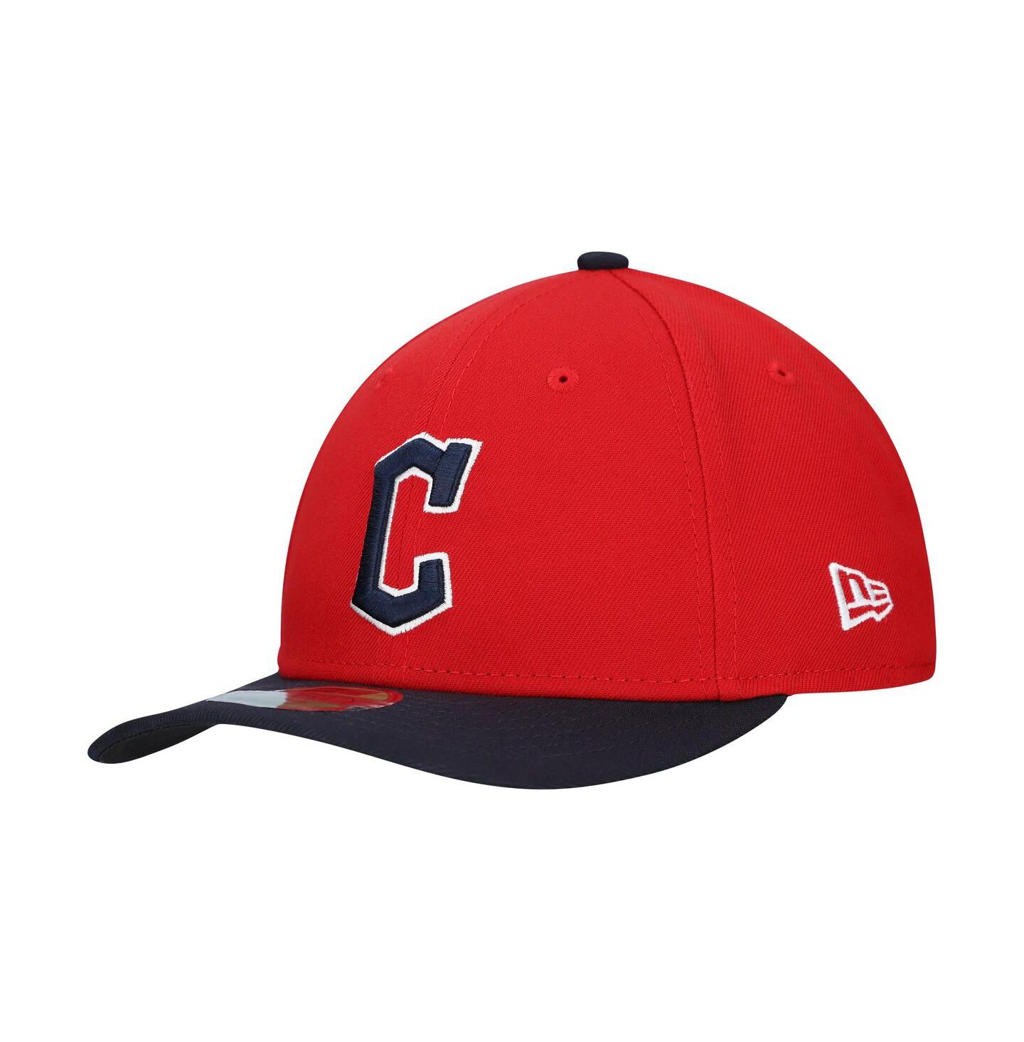 Мужская кепка New Era Red/Black Cleveland Guardians Replica 9FORTY Adjustable Hat — фото 1