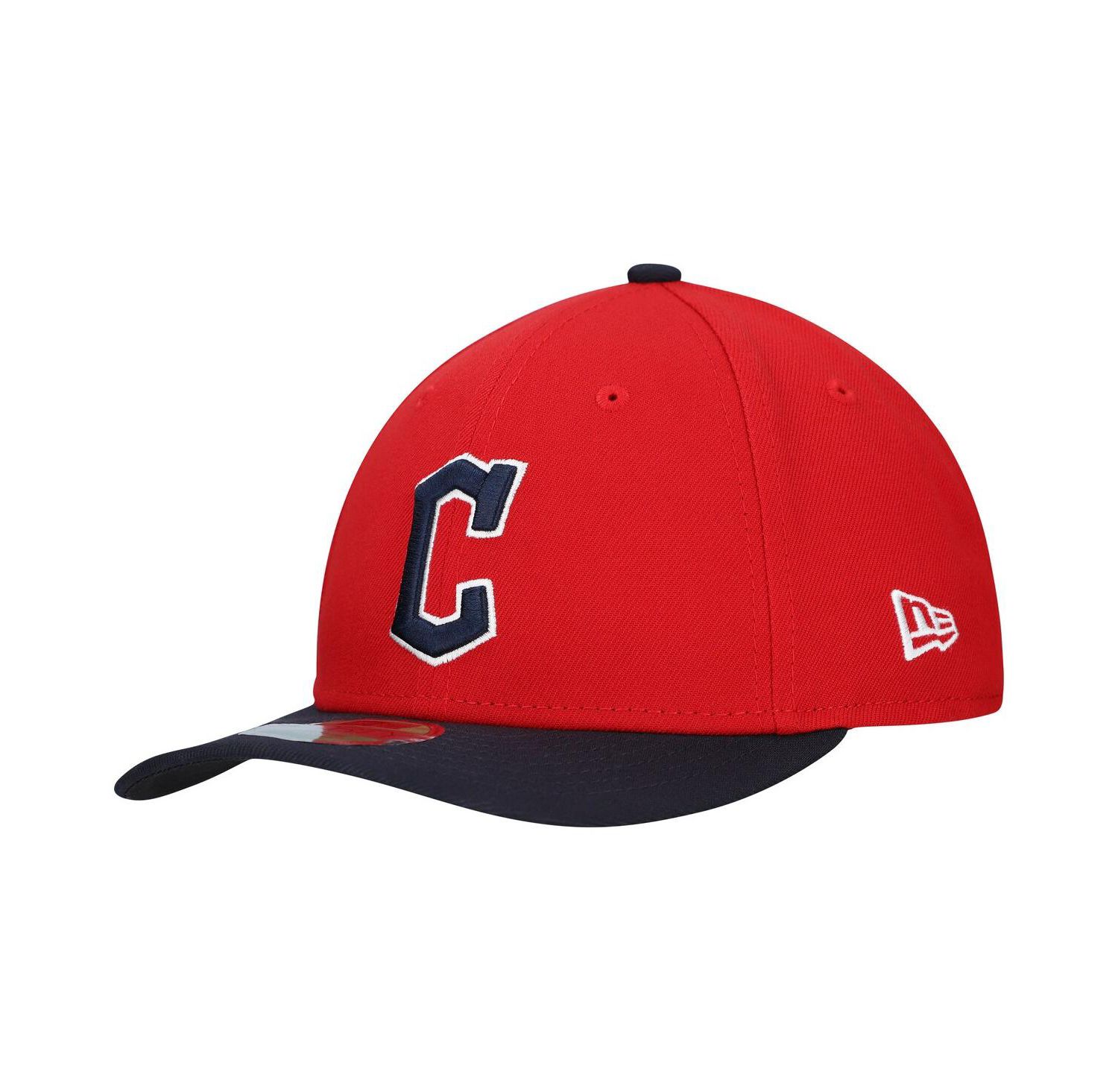 Men's Red/Black Cleveland Guardians Replica 9FORTY Adjustable Hat