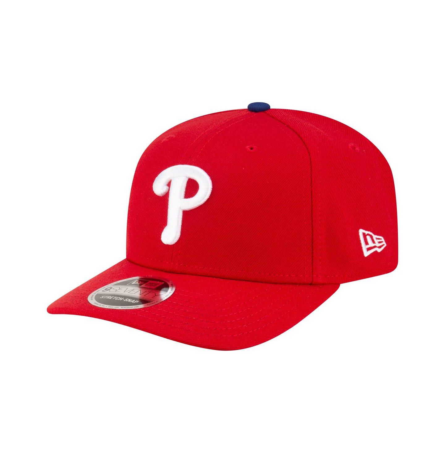 Мужская кепка New Era Red Philadelphia Phillies Player Replica 9SEVENTY Adjustable Hat — фото 1
