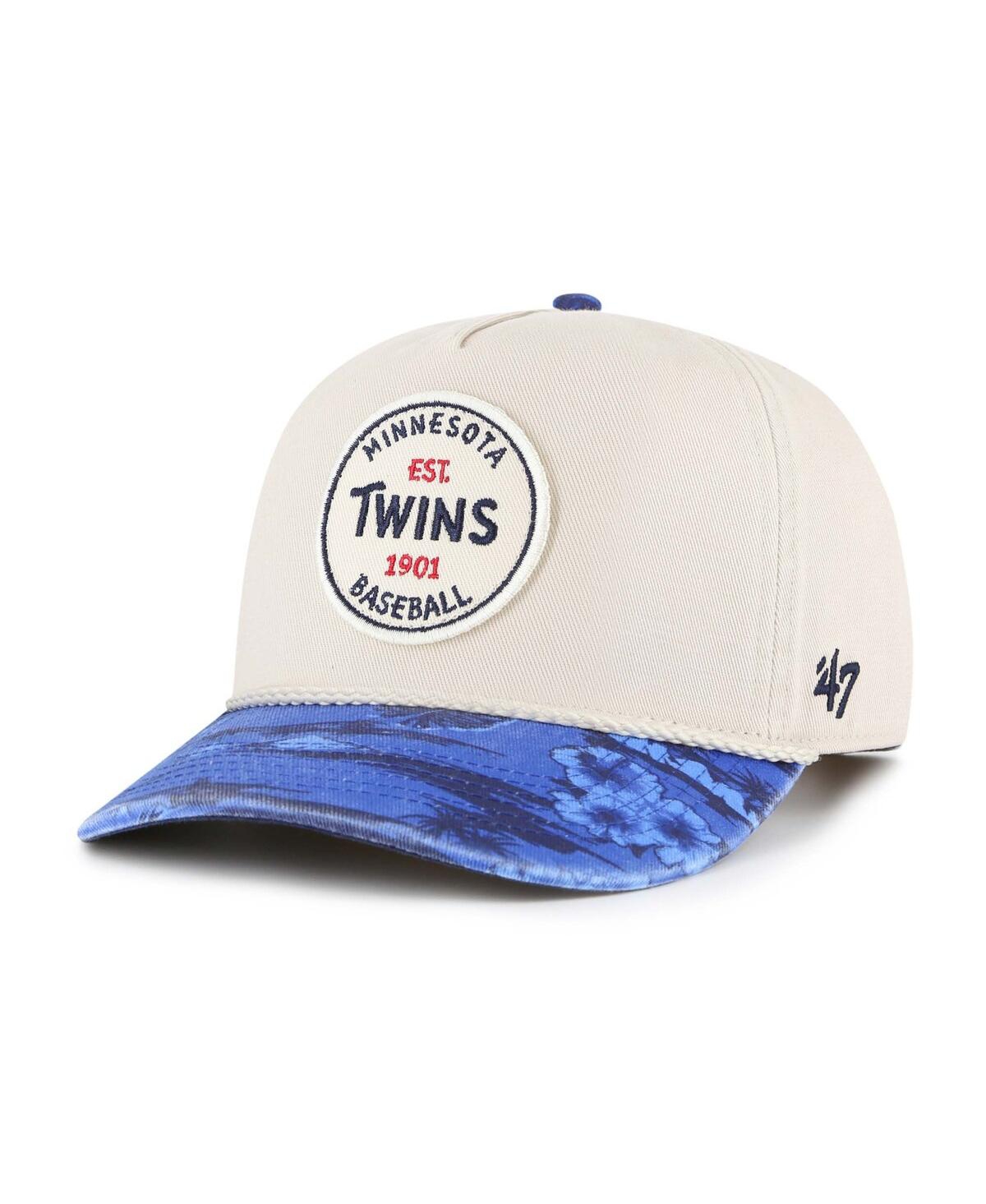 47 Brand Men's Cream/navy Minnesota Twins Fiji Rope Hitch Adjustable Hat In Cream,navy