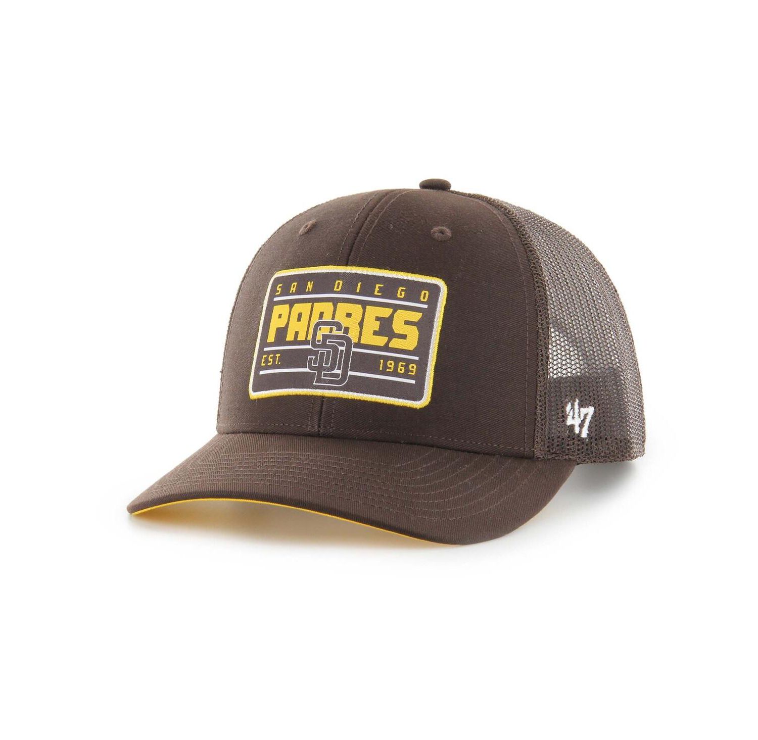 Men's Brown San Diego Padres Hardline Trucker Adjustable Hat