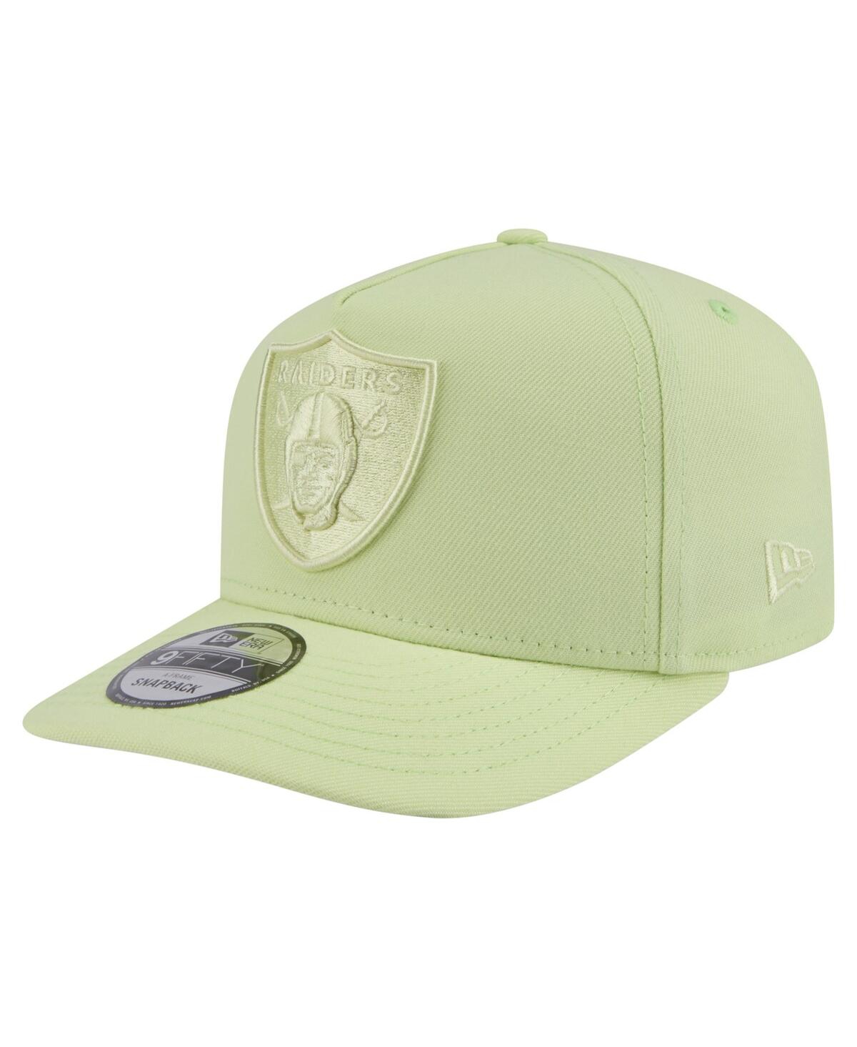NEW ERA MEN'S LIGHT GREEN LAS VEGAS RAIDERS COLOR PACK 9FIFTY SNAPBACK HAT 