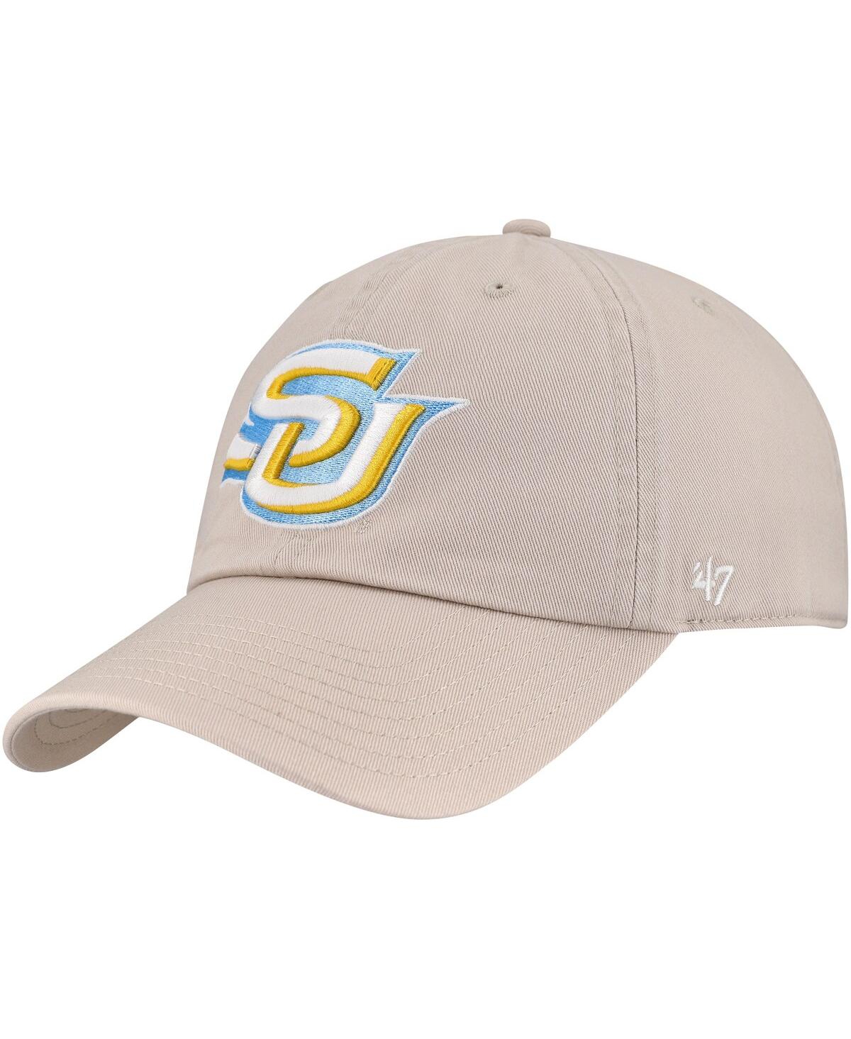 47 Brand Men's Natural Southern University Jaguars Side Back Clean Up Adjustable Hat In Natural