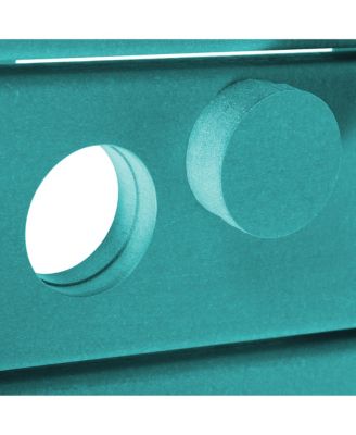 6-Piece HDPE Rectangular Patio Dining Table Set with Foldable Chairs and Patio Bench