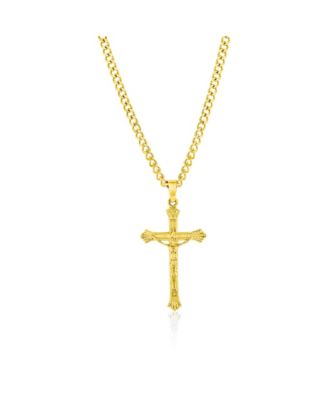 Stainless Steel Cross Neckalce - Gold 37$