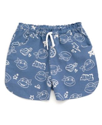 Toddler Girls T-Shirt and Chambray Shorts Outfit Set