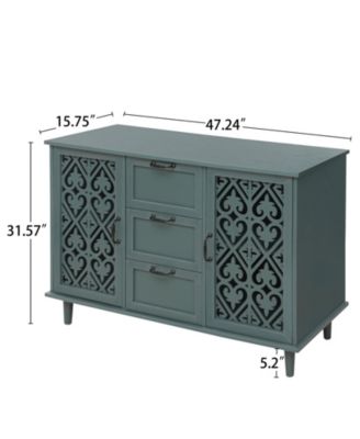 2 Door 3 Drawer Cabinet, American Furniture, Suitable for Bedroom, Living Room, Study