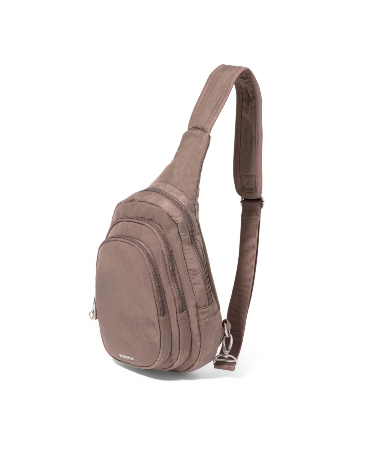 Baggallini Securtex Anti-theft Multi Zip Sling Bag In Portobello