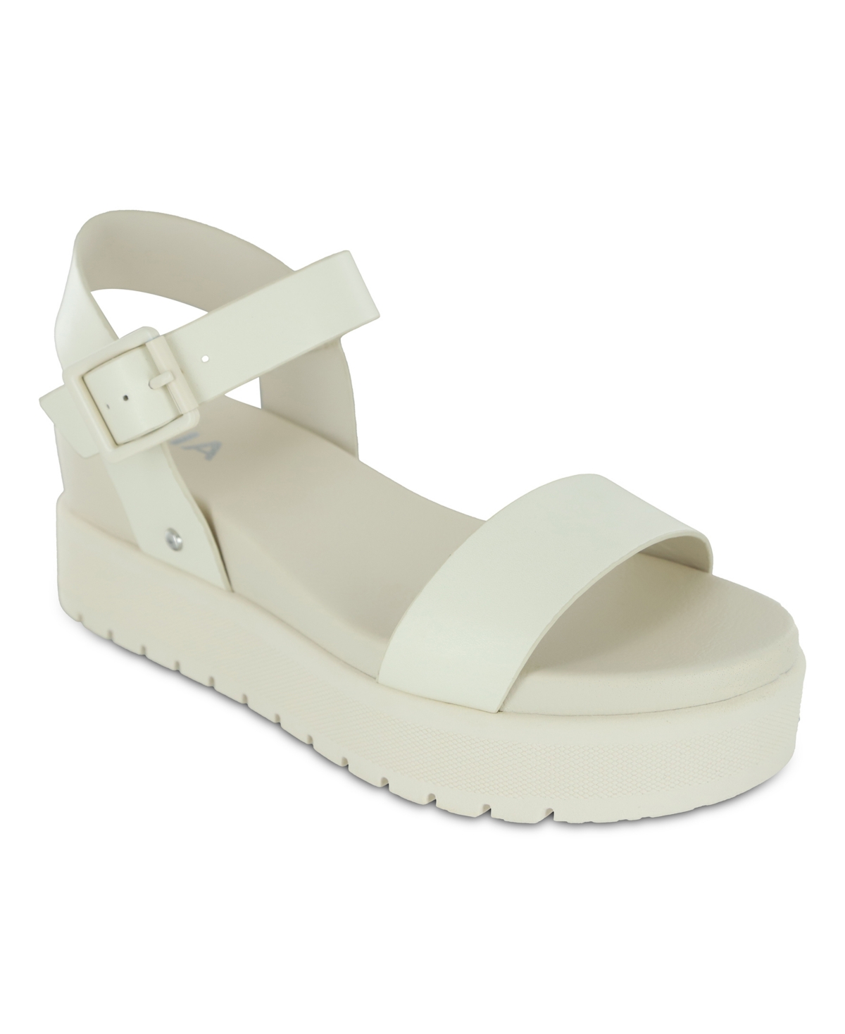 Mia Women's Kayci Platform Round Toe Sandals In Bone