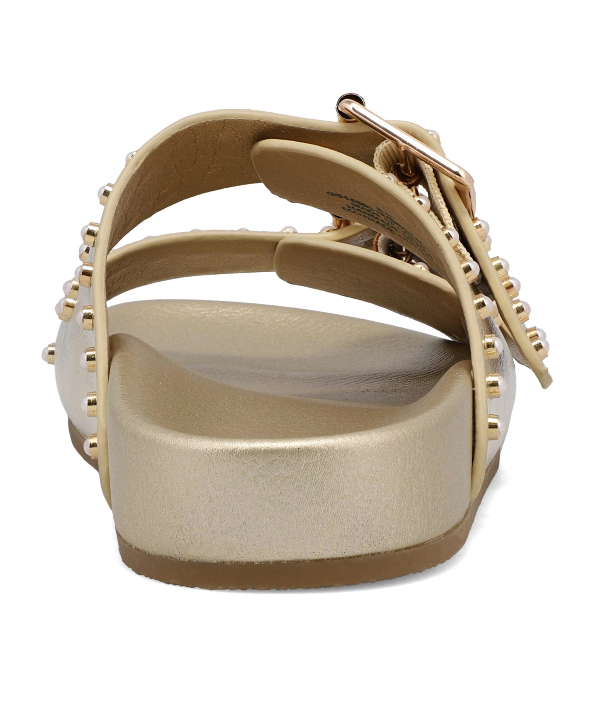 Mia Brooklyn Slide Sandal In Gold