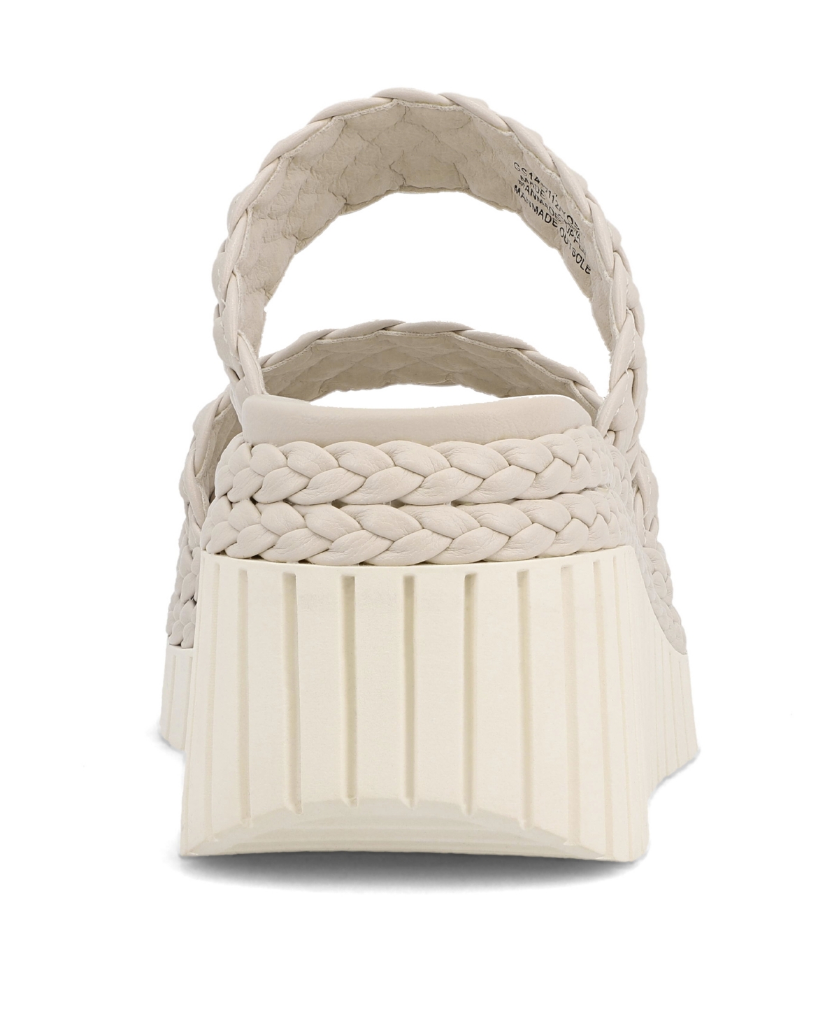 Mia Yoshi Platform Wedge Sandal In Ecru