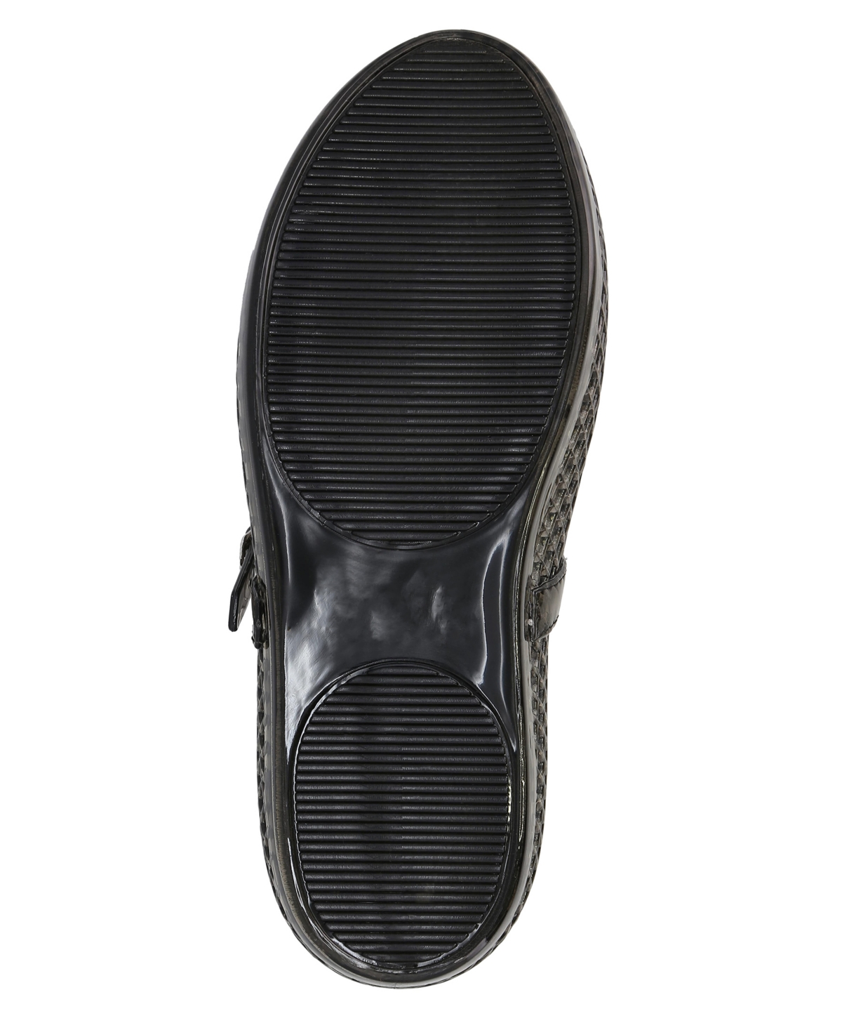 Shop Mia Women's Gianne Jelly Mary-jane Round Toe Flats In Black