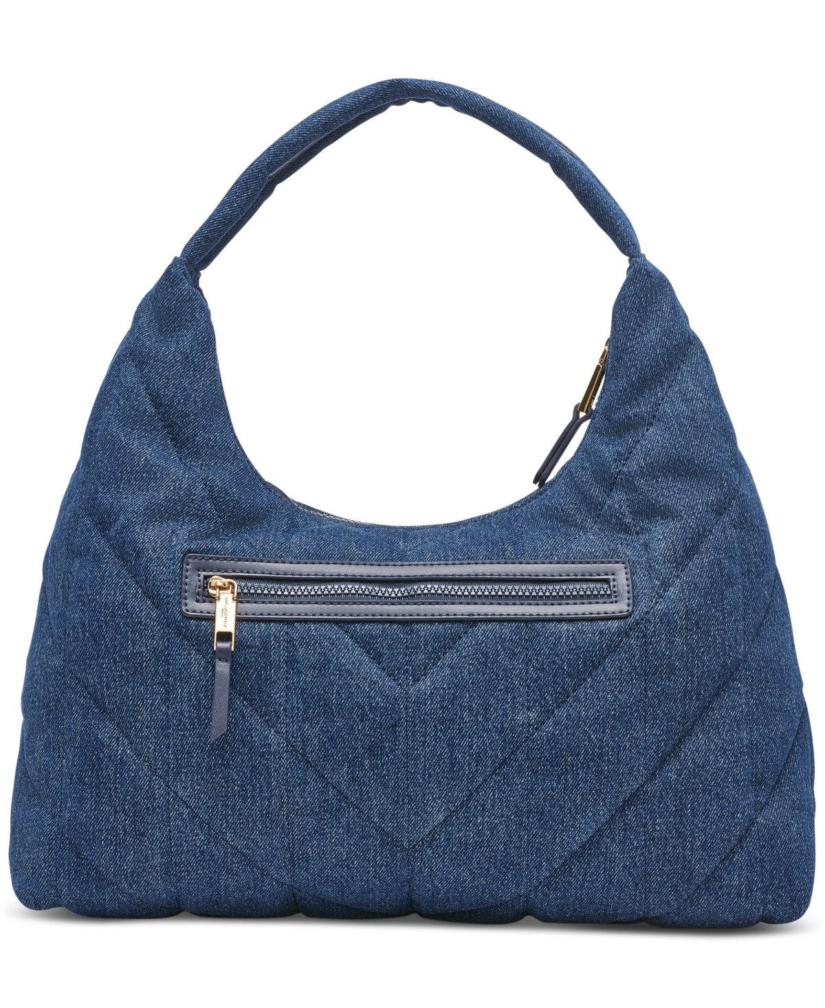 KARL LAGERFELD VOYAGE QUILTED DENIM HOBO BAG 