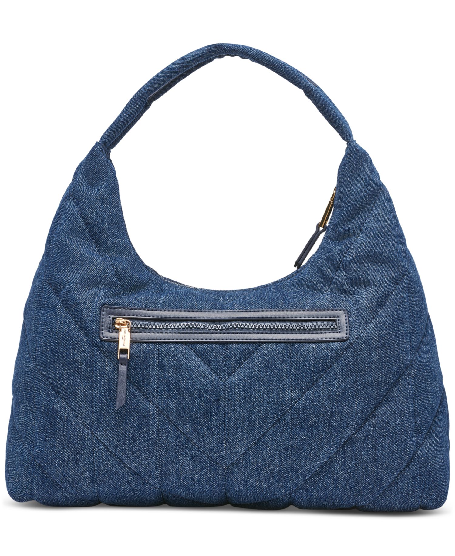 Voyage Quilted Denim Hobo Bag