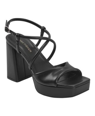 Women's Glady Crisscross High Block Heel Platform Sandals