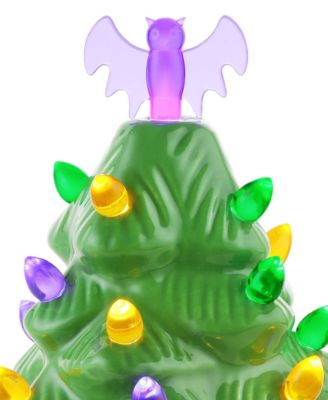 12" Halloween Tree with Bat Topper