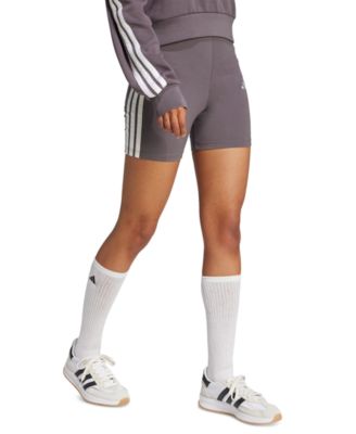 Women's Essentials 3-Stripe High-Rise Bike Shorts