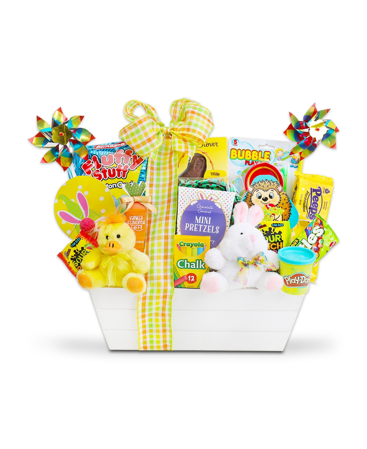 Alder Creek Gift Baskets Bunny And Friends Spring Crate, 18 Pieces In No Color