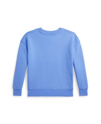 Toddler and Little Girls Polo Bear Terry Sweatshirt