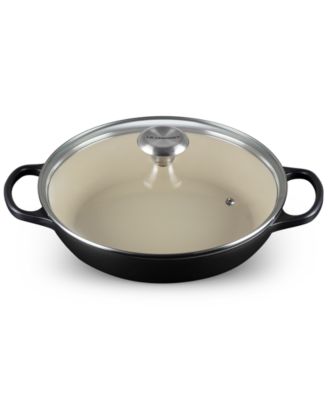 Enameled Cast Iron Signature Round 2.25-Qt. Braiser with Glass Lid