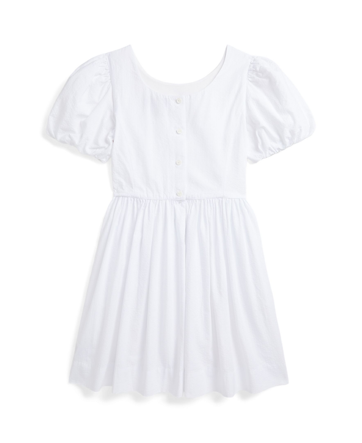 Polo Ralph Lauren Toddler And Little Girls Seersucker Dress In White